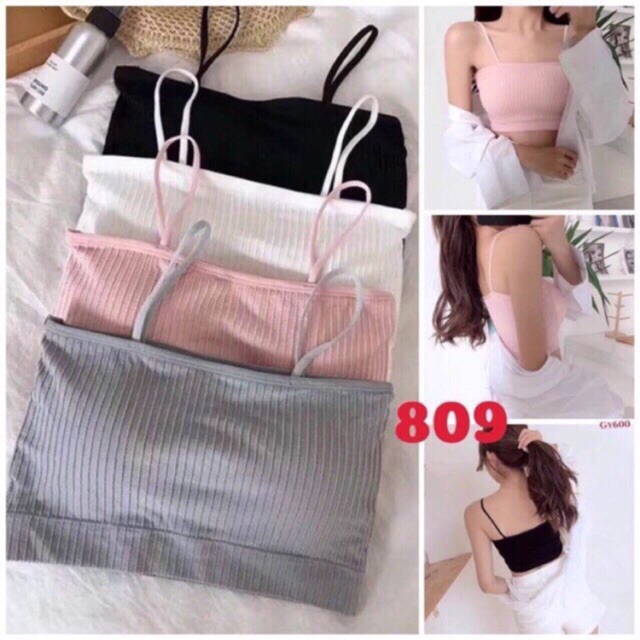 Bra quây cotton kẻ tăm chất đẹp 908