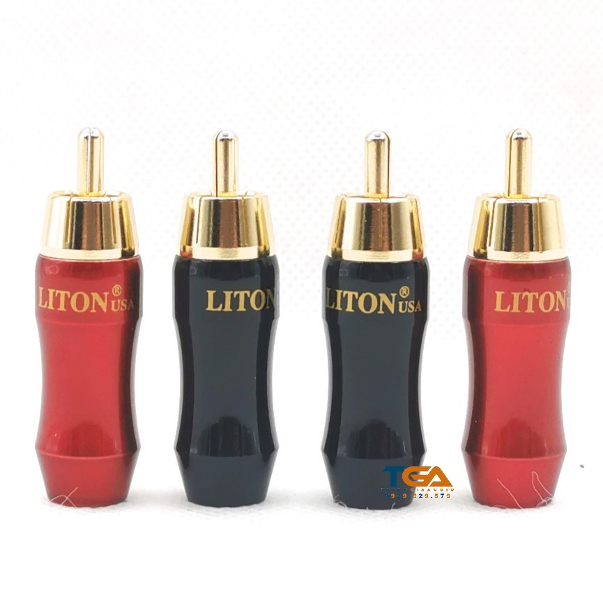 Jack rắc AV, Hoa Sen, RCA hãng Liton, chân đồng. Báo giá 1c