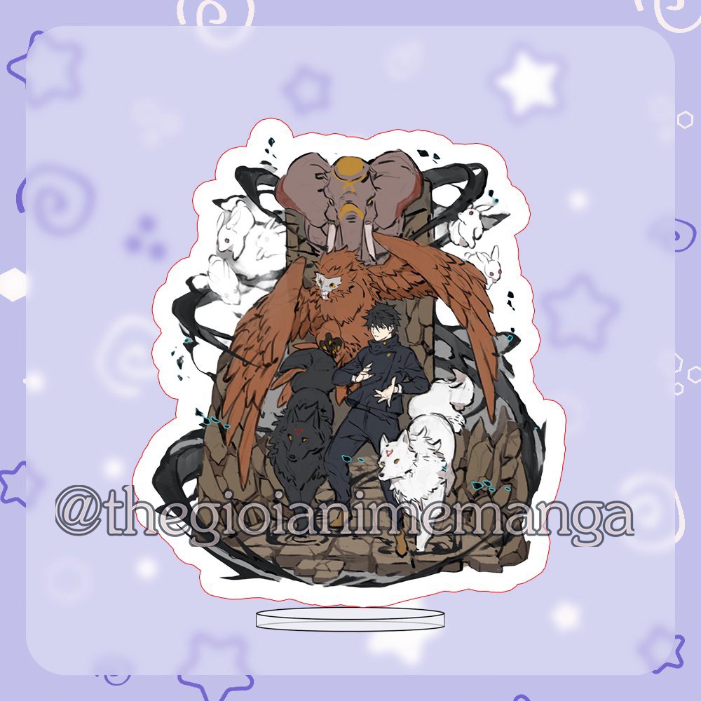 (V2) Standee Jujutsu Kaisen Chú thuật hồi chiến tượng acrylic anime mica chibi trưng bày