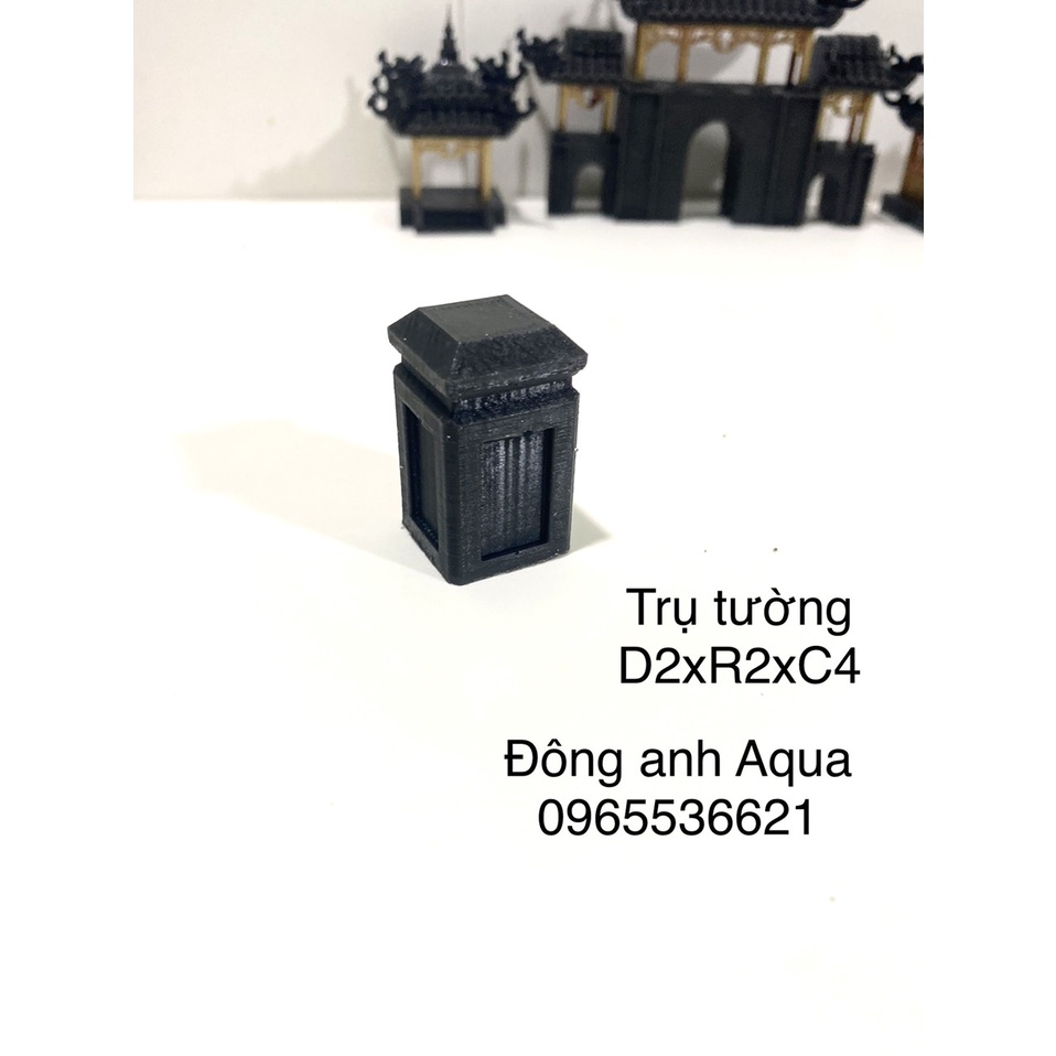 Tiểu cảnh trụ tường bản đặc biệt, phụ kiện trang trí, bể cá, thuỷ sinh, sân vườn, hòn non bộ