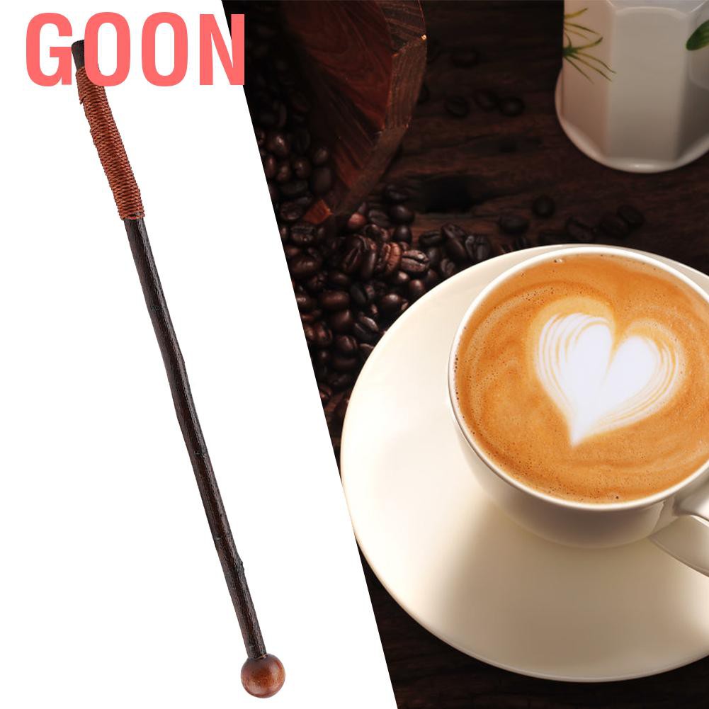 Que Khuấy Cafe Bằng Gỗ 18cm Có Thể Tái Sử Dụng Tiện Lợi