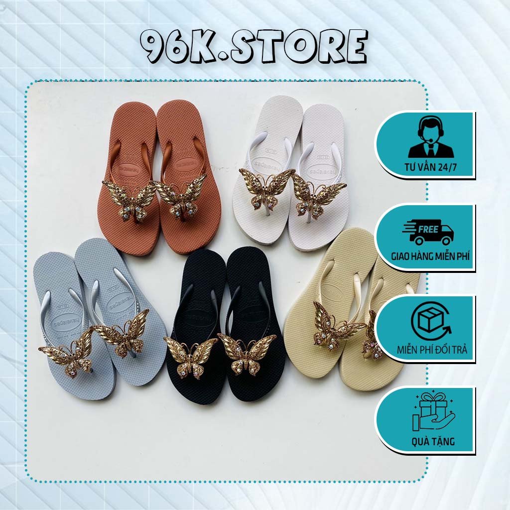Dép Lào/Dép kẹp Chất Liệu Cao Su Mẫu Charm Thường
