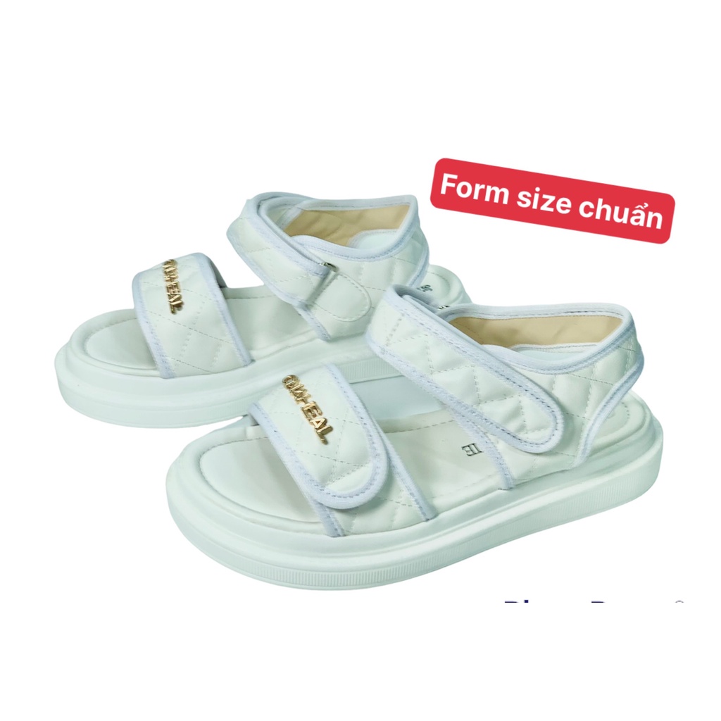 Dép nữ quai hậu sandal nữ học sinh đế đốc 3p nhẹ nhàng quai dán ôm chân