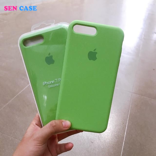 Ốp CHỐNG BẨN màu xanh matcha logo táo cho iphone 6/6s/7/8/6splus/6plus/7plus/8plus/X/Xs/Xsmax/11/11promax