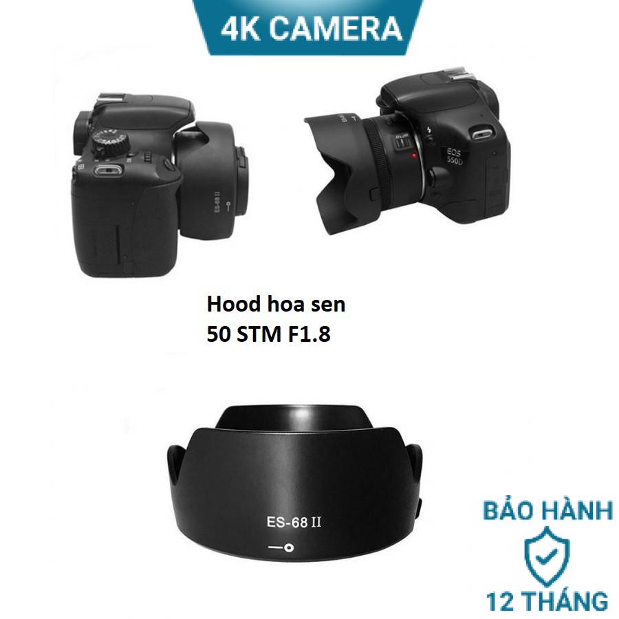 Hood hoa sen cho lens 50STM F1.8 loa che nắng lens