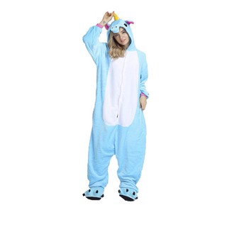 Bộ Đồ Thú Pijama Unicorn Xanh [Hàng Sẵn - FreeShip]