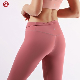 Lululemon Nude Yoga Quần nữ mông lưng cao Chạy thể dục Mặc ngoài Quần thể dục Yoga thể thao Quần cạp trễ