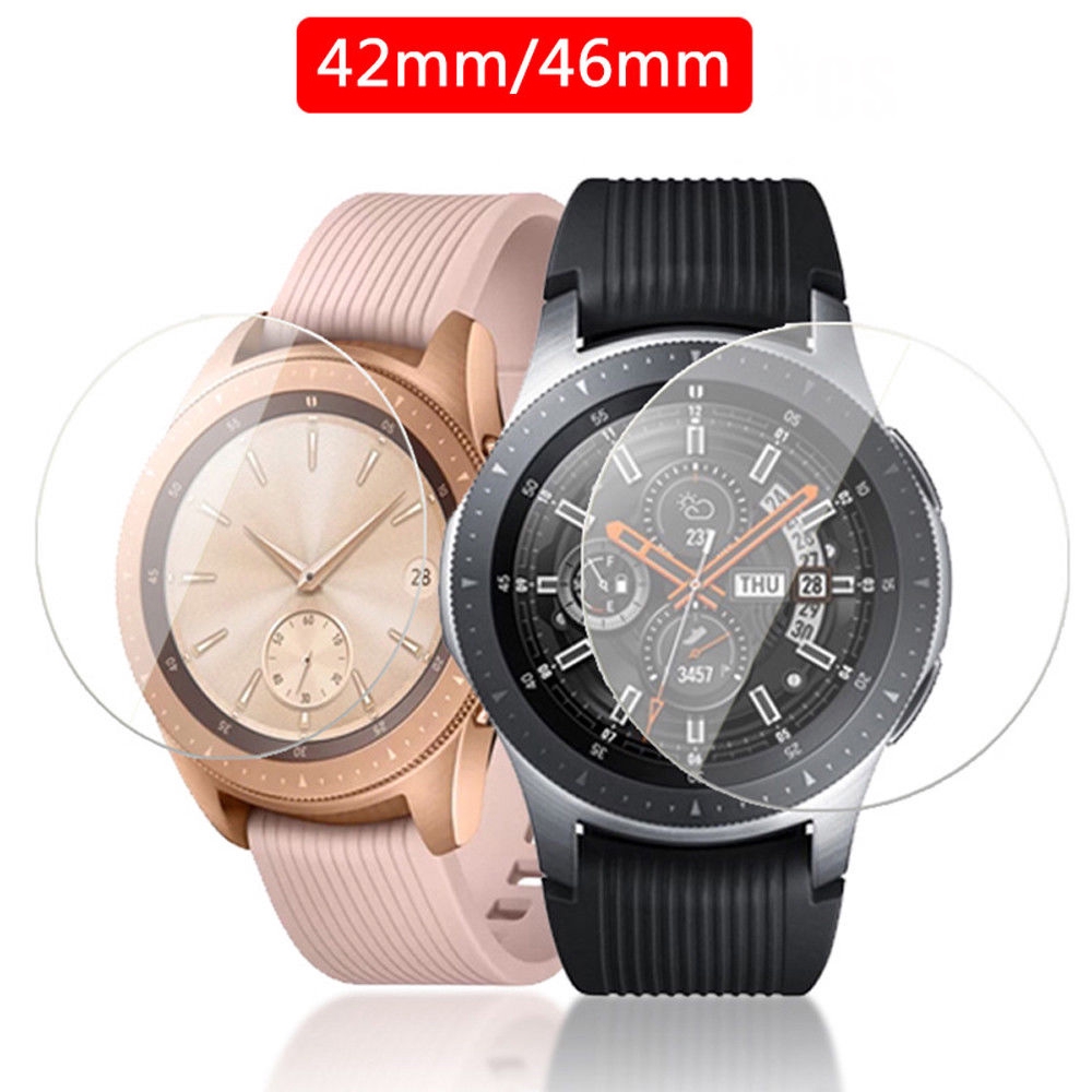 3 Miếng dán cường lực HD 9H trong suốt cho đồng hồ thông minh Samsung Galaxy Watch 46mm 42mm