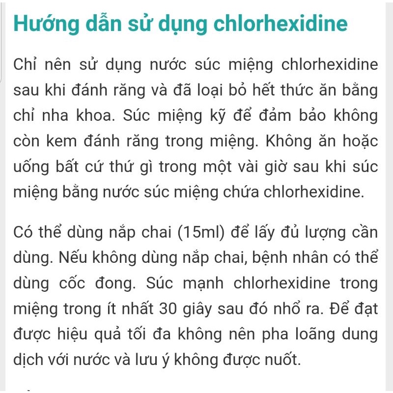 Súc họng SMC Chlohexidine 350ml ngăn ngừa viêm nướu, viêm lợi, hôi miệng, viêm họng cấp