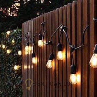 Đèn dây ngoài trời 10M 30 đui (chưa bóng)