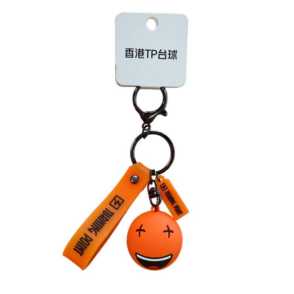 BARRY Funny Billiards Keychain Cartoon Color Keyrings Expression Billiards Keyring Packaging Decoration Snooker Fans Ball Billiard Lovers Creative Bag Pendant Interior Accessories Keys Holder