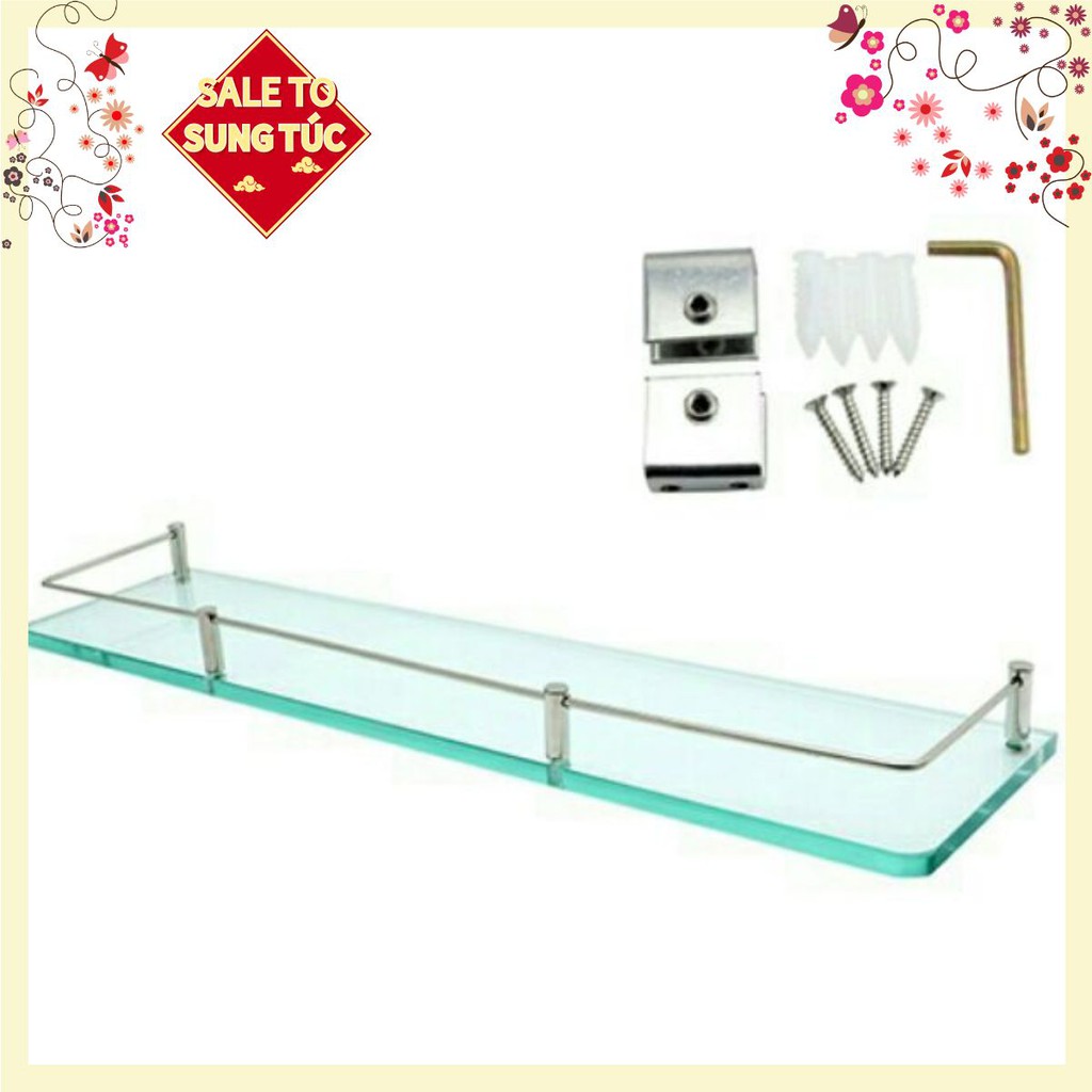 Kệ Kiếng Inox 304 - Kệ Kính Nhà Tắm - Kệ Kiếng Phòng Tắm