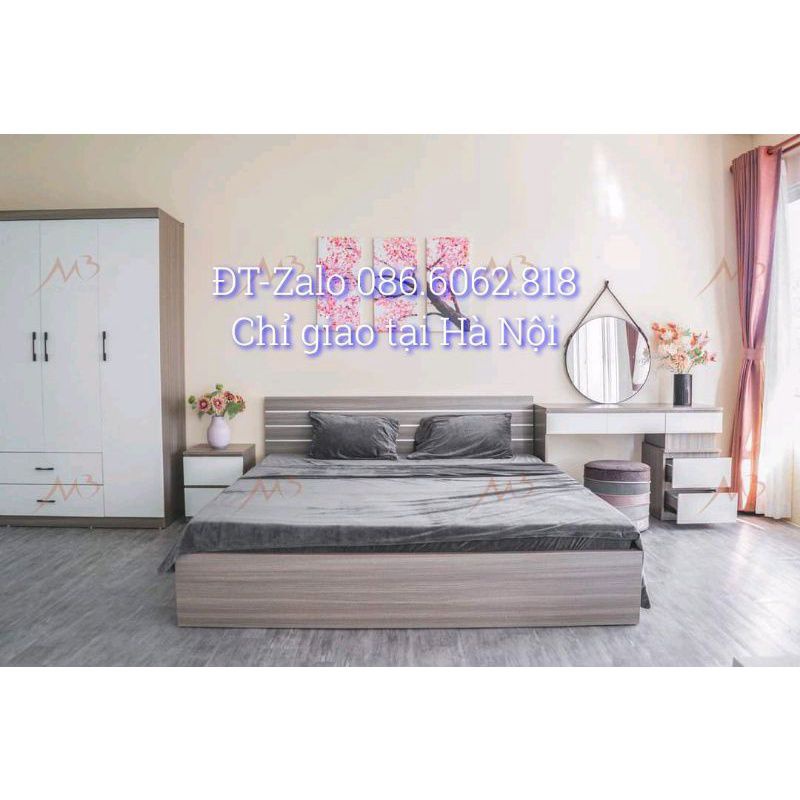COMBO GIƯỜNG TỦ GỖ MDF GIÁ RẺ,GIA CÔNG CẨN THẬN
