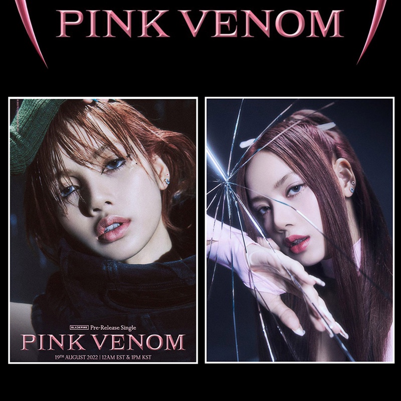 Set 2 Tấm Áp Phích Dán Tường In Hình Nhóm Nhạc BLACKPINK