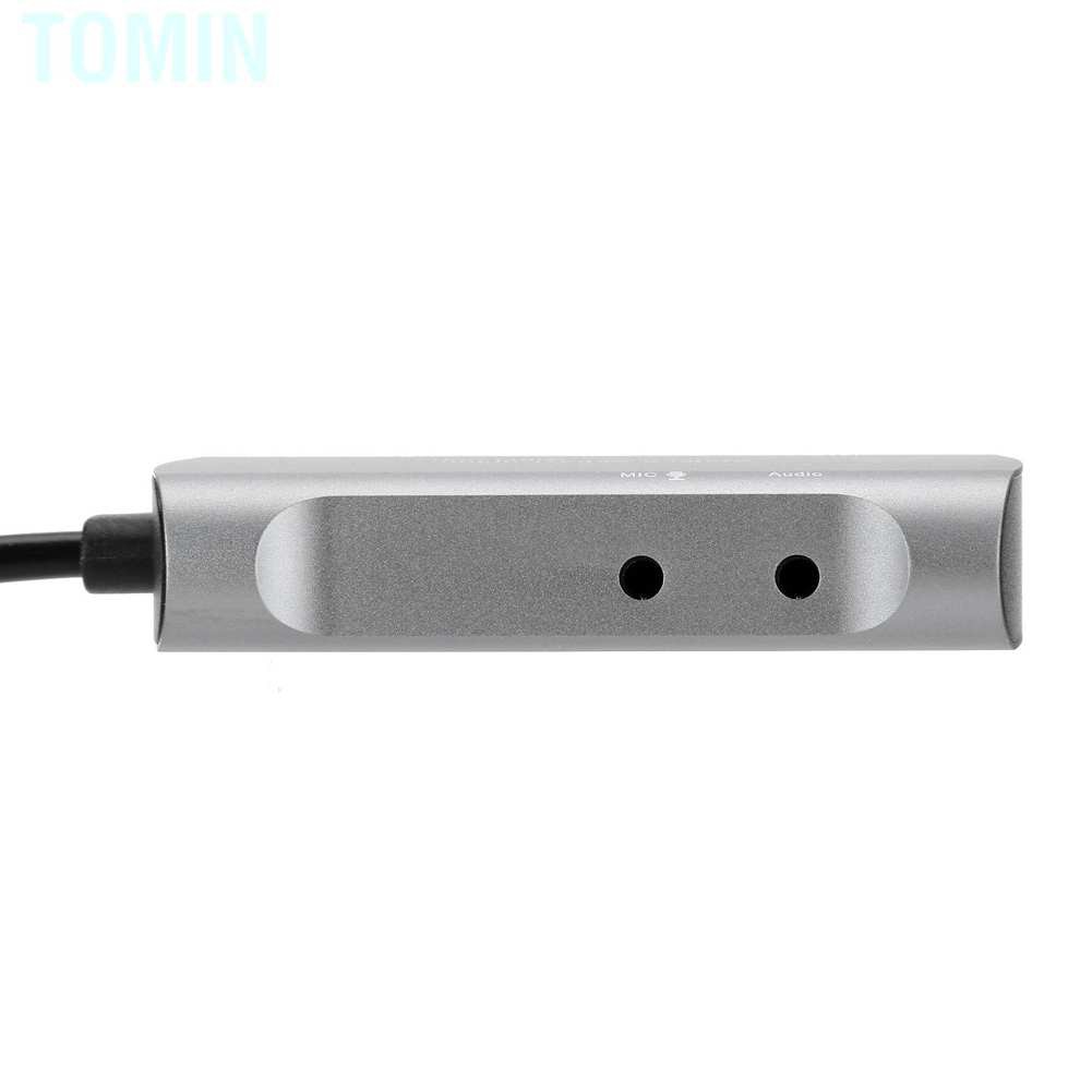 Tomin Video Capture Card 4k HDMI to USB2.0 1080P Game Live Silver Gray Free Drive 230