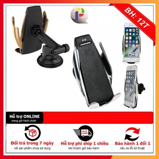 Kẹp điện thoại S5, S8 trên ô tô kiêm sạc không dây 5W - 10W