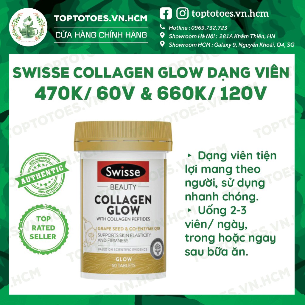 Viên Swisse Collagen Glow