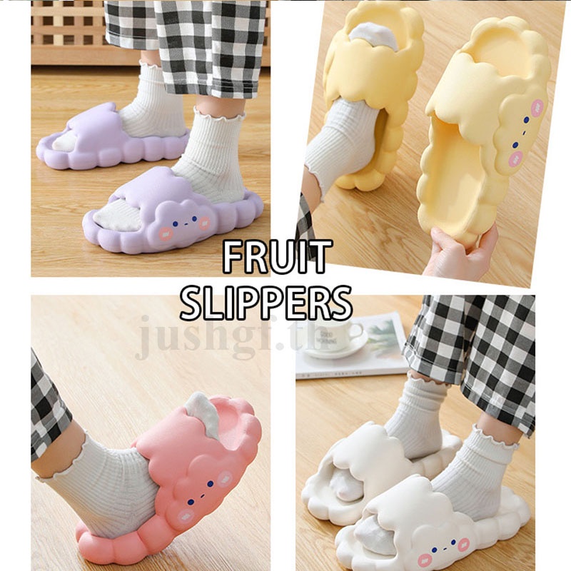Dép đế mềm chống trượt hình đám mây hoạt hình đáng yêu có size 36-45 dành cho nữ