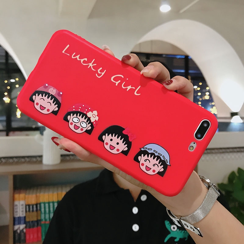 Ốp điện thoại bằng TPU mềm in hình hoạt hình Maruko dễ thương cho iPhone 6/6s/6+/6s+/7/7+/8/8+/X/XS/XS Max | BigBuy360 - bigbuy360.vn