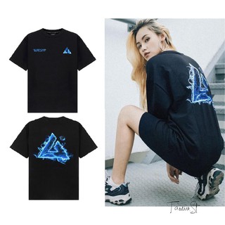 Áo thun Unisex tay lỡ Shocking đen
