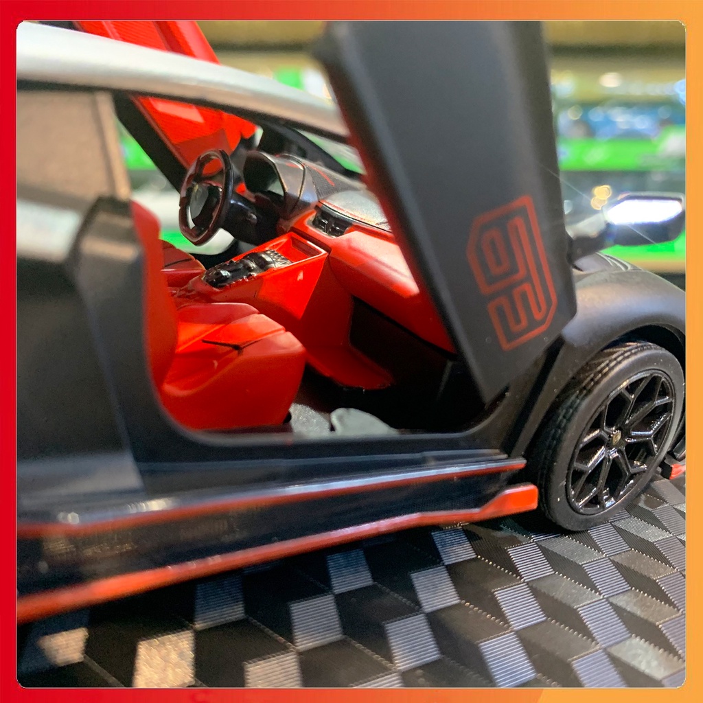 Mô hình xe Lamborghini Aventador SVJ 63 tỉ lệ 1:24 MSZ