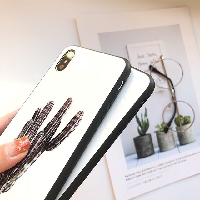 Ốp Lưng Kính Bóng 13ProMax 12ProMax 11ProMax XSMAX X XS 7Plus FUKISHOP