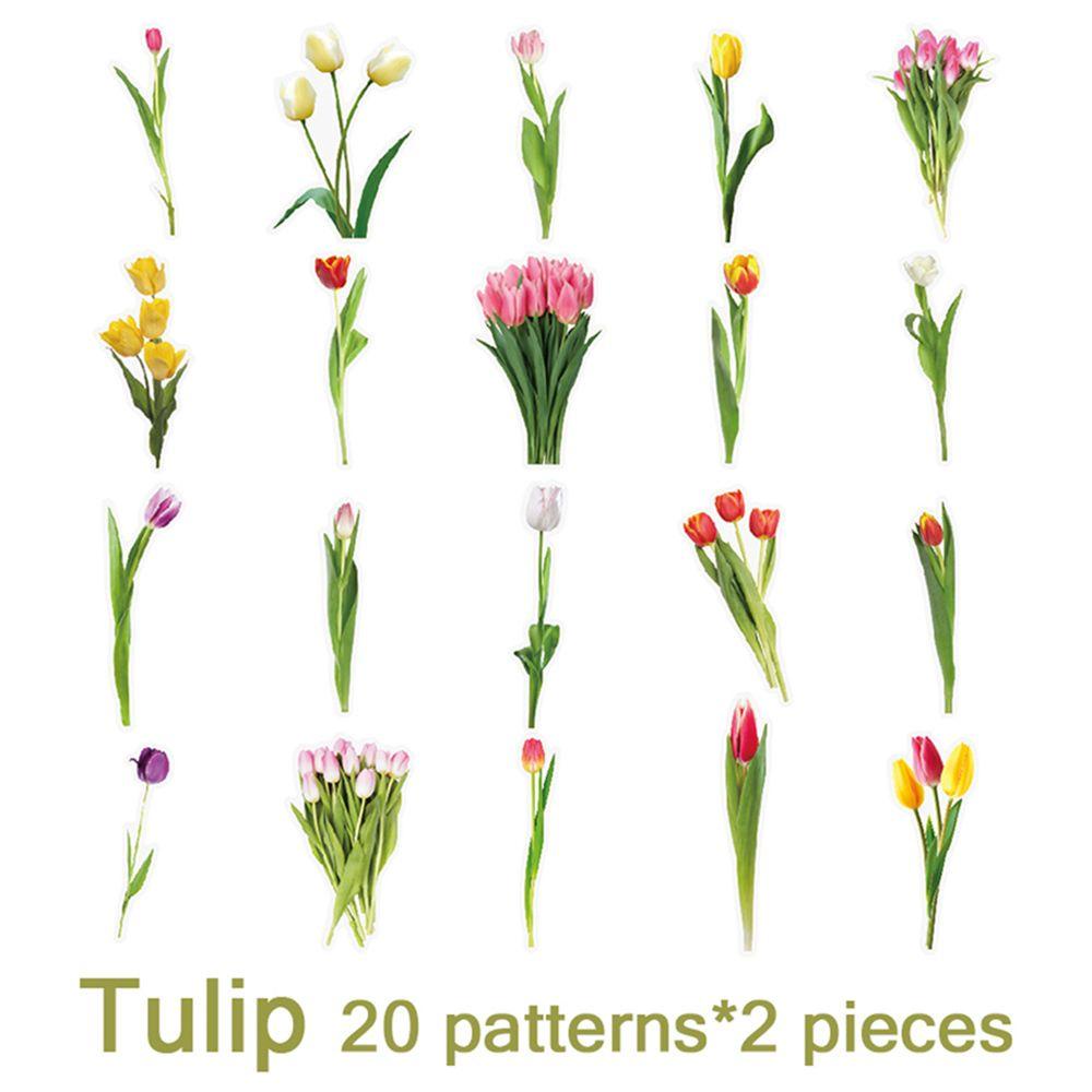 Miếng Dán Trong Suốt Họa Tiết Hoa Chống Thấm Nước Dùng Trang Trí