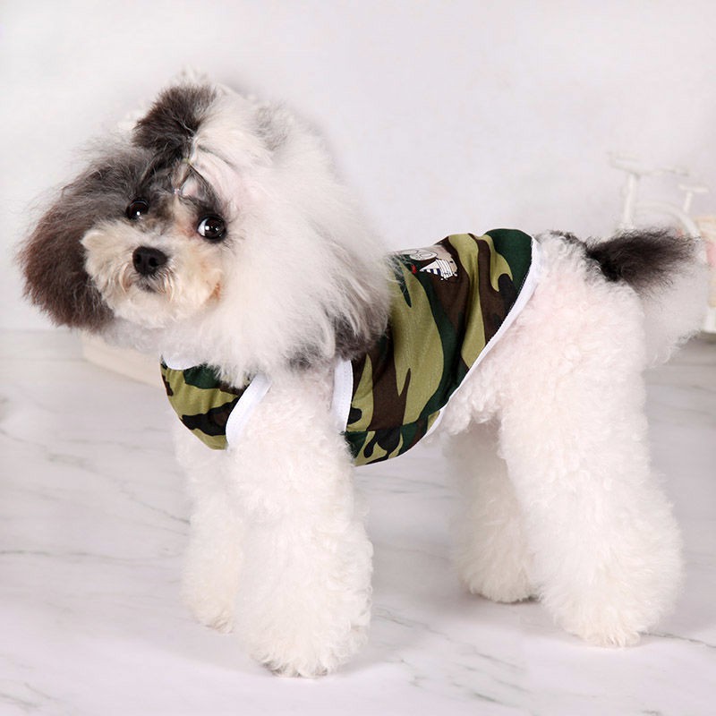 Quần áo cho chó mùa hè mỏng Teddy vest con Chihuahua Hiromi thú cưng mèo