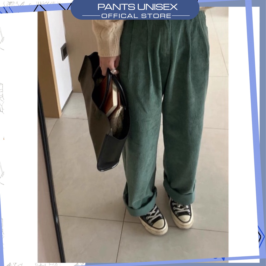 ⚡ Quần Ống Rộng Nhung Gân SVY Ulzzang - Pantsunisex