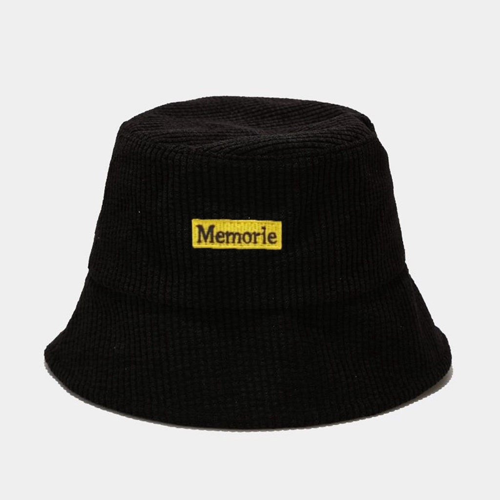 Mũ Bucket Nón Tai Bèo Vành Cụp Chất Nhung Gân Memorie 414B Nhiều Màu Sắc Ulzzang Form Unisex Nam Nữ - Hazo