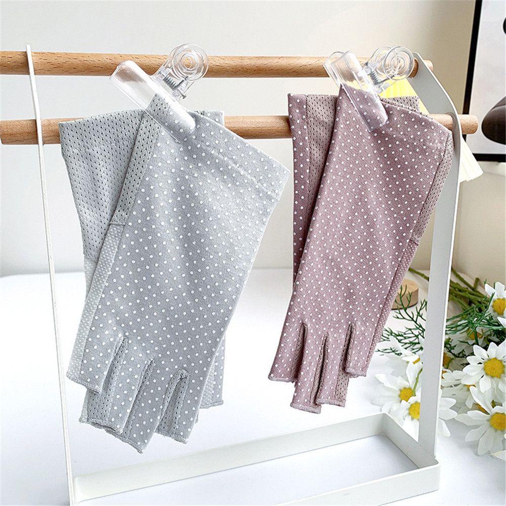 Găng Tay Lái Xe Chống Nắng Chống Tia Cực Tím Chống Trượt Có Thể Chạm Màn Hình Cảm Ứ