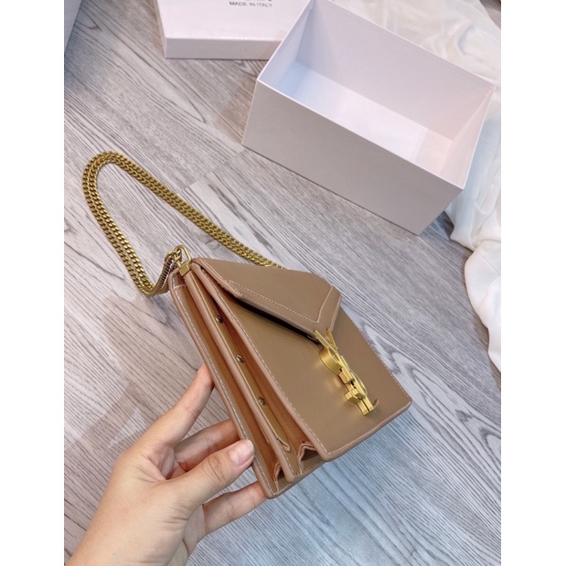 Túi YSL nẹp đinh full box
