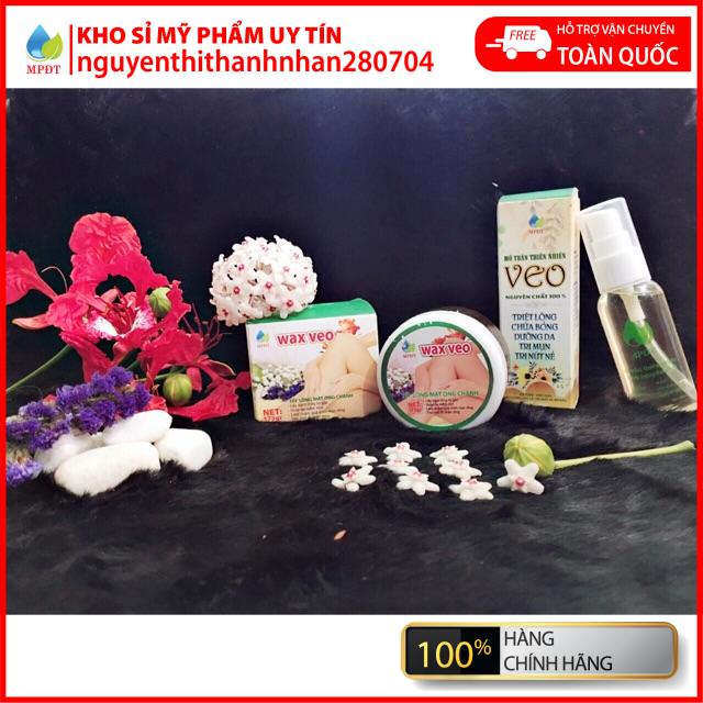 Combo bộ wax + mỡ trăn,WAX LÔNG VEO Tẩy sạch MỌI VÙNG Lông + TẶNG kèm giấy wax + que gạt (Wax tẩy lông, Kem tẩy lông)