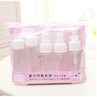 Bộ Chiết Mỹ Phẩm Du Lịch 7 Món