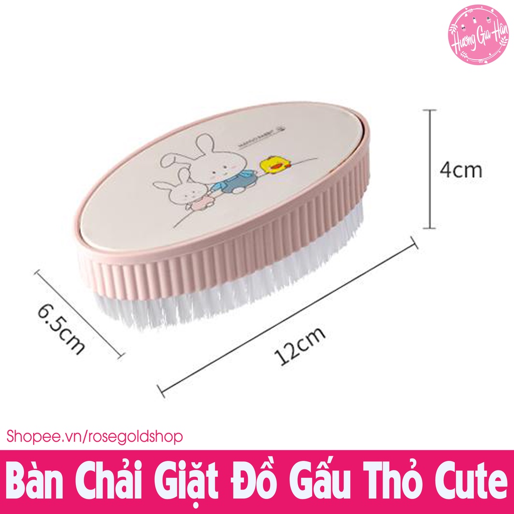 Bàn Chải Giặt Đồ Gấu Thỏ Cute, Cầm Vừa Lòng Bàn Tay, Giúp Chị Em Đỡ Đau Tay Khi Dọn Dẹp Nhà Cửa