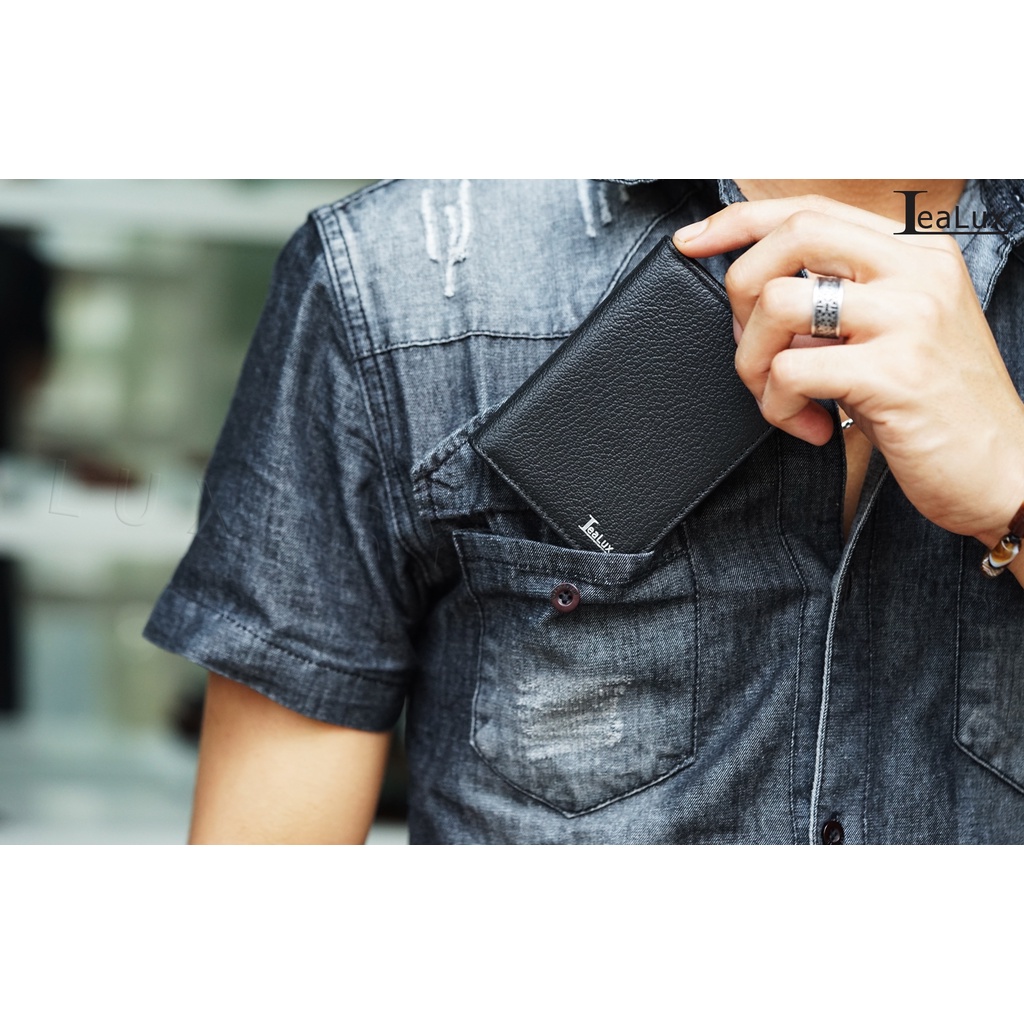 Ví Da Đựng Card Thương Hiệu LEALUX Card Holder