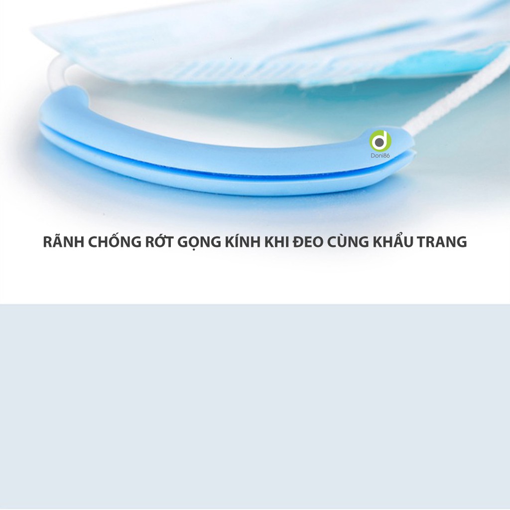 Quai silicone đeo dây khẩu trang đệm êm vành tai chống hằn đỏ, có rãnh giữ gọng kính không rớt - PK114 doni86