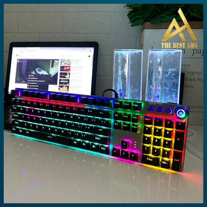 Bàn Phím Cơ Gaming Chính Hãng Đèn LED 7 Màu PHILIPS SPK 8614GS Chuyên Game Bàn phím Máy Tính PC Laptop Keyboard Có Dây