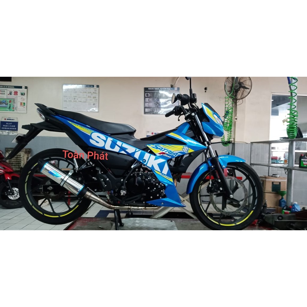 Pô Suzuki Team cho Raider/ Satria Fi NHẬP KHẨU CHÍNH HÃNG SUZUKI INDONESIA BEST SELLER SUZUKI 2019