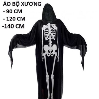 Áo choàng hình bộ xương hoá trang lễ hội Halloween