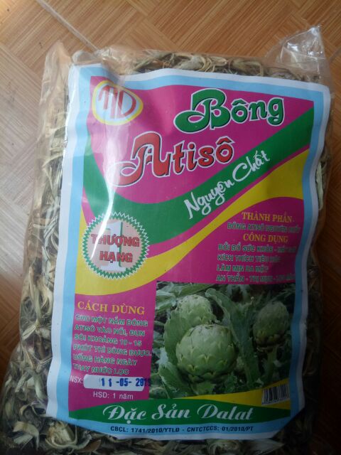 500gr bông atiso sấy khô nhà trồng loại 1 nguyên chất Đà Lạt