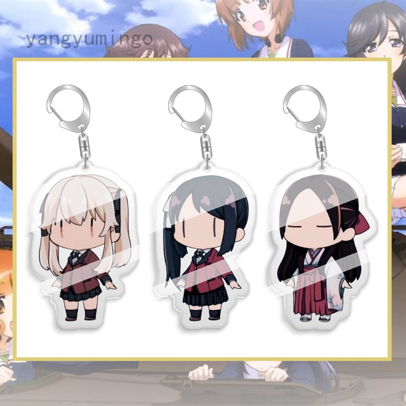 Móc chìa khóa bằng nhựa acrylic hình nhân vật hoạt hình Sayori Yuri Natsuki Monika dễ thương