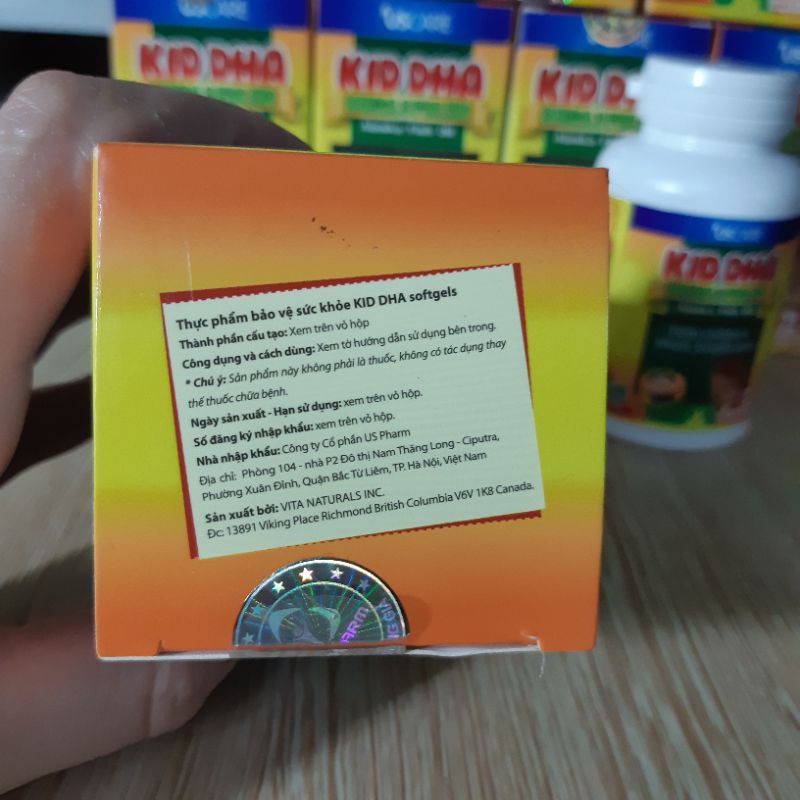 Viên uống KID DHA- OMEGA 3 cho bé giúp hỗ trợ trí não cho mắt sáng khỏe | Thế Giới Skin Care