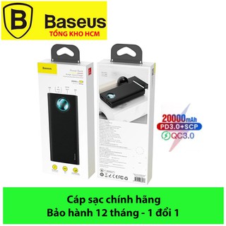 Pin sạc dự phòng Baseus 20000 mAh sạc nhanh 18W cho Smartphone/ Tablet/ Macbook (18W PD & QC3.0 , 2*Port USB + Type C)
