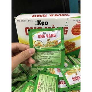 Hộp 100 gói kẹo ngậm ho ong vàng