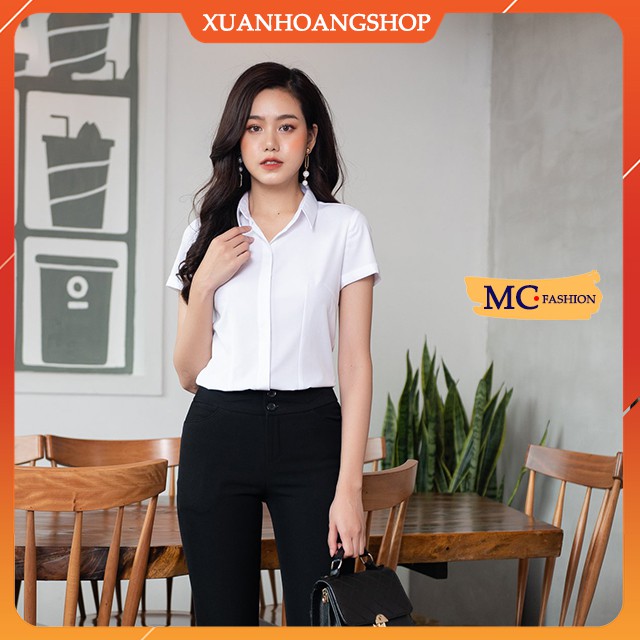 Áo Sơ Mi Trắng Nữ Công Sở Đẹp, Tay Ngắn Cộc Mc Fashion, Size Đủ, Chất Vải Mát, Co Giãn Nhẹ, Đẹp A0068, A635 | BigBuy360 - bigbuy360.vn