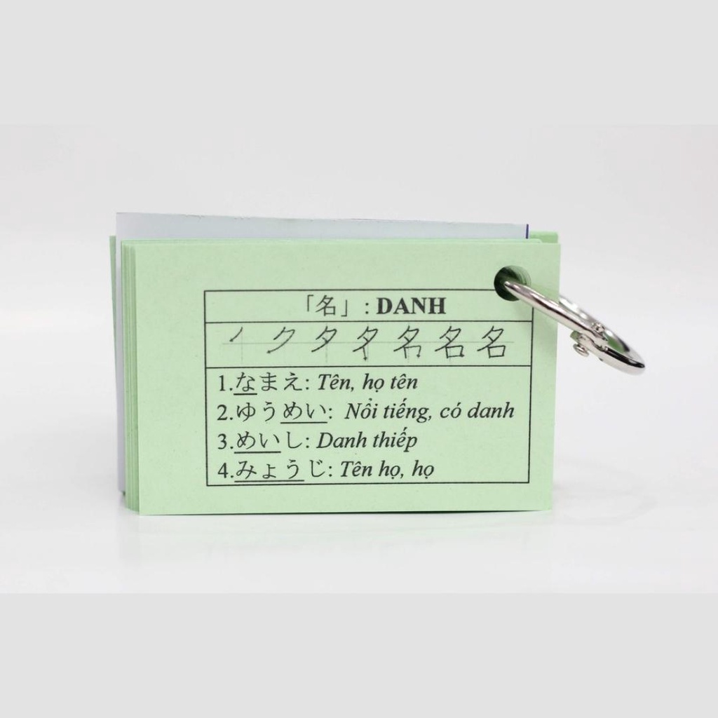 Thẻ Học Hán Tự N4 - Thẻ Học Kanji Sơ Cấp N4