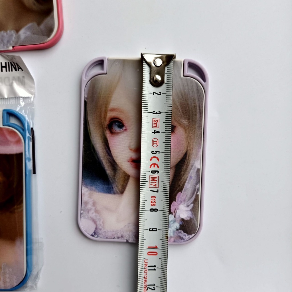 Gương Trang Điểm Mini Kiểu Gương 3D Bó Túi Tiện Lợi