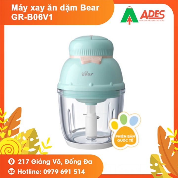 Máy xay ăn dặm Bear GR-B06V1 - BẢN QUỐC TẾ - Bảo Hành Chính Hãng - Xay Rau Củ, Xay Thịt - NEW 2021