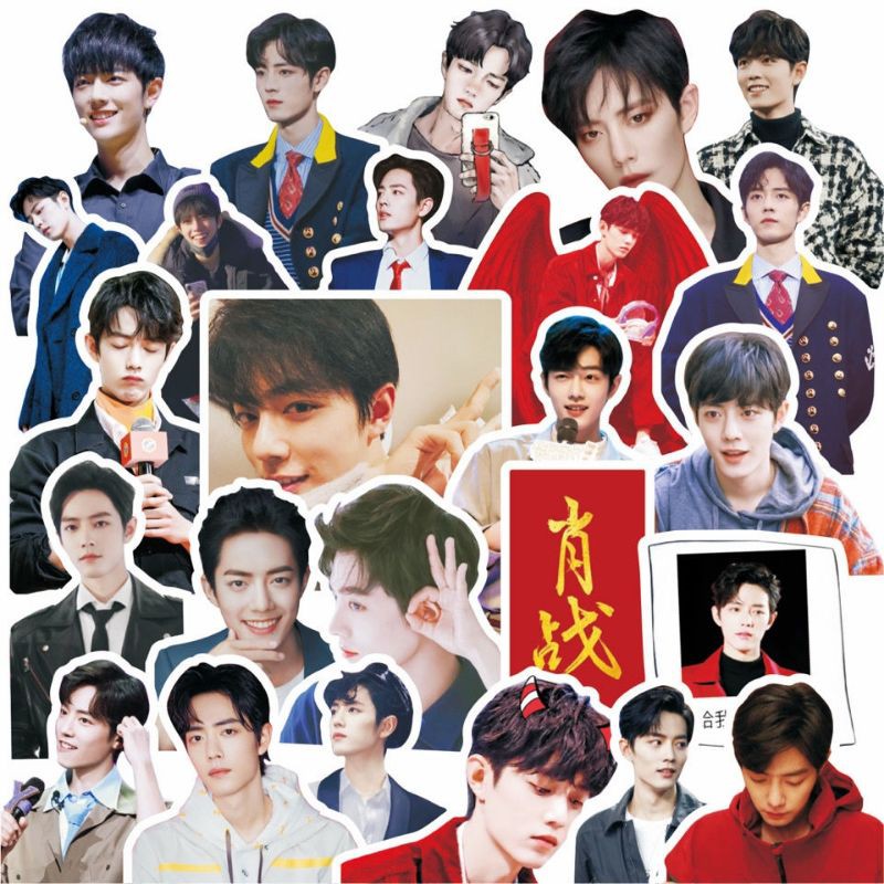 Set sticker Vương Nhất Bác Tiêu Chiến bộ hình dán trang trí Bác Quân Nhất Tiêu BJYX V24